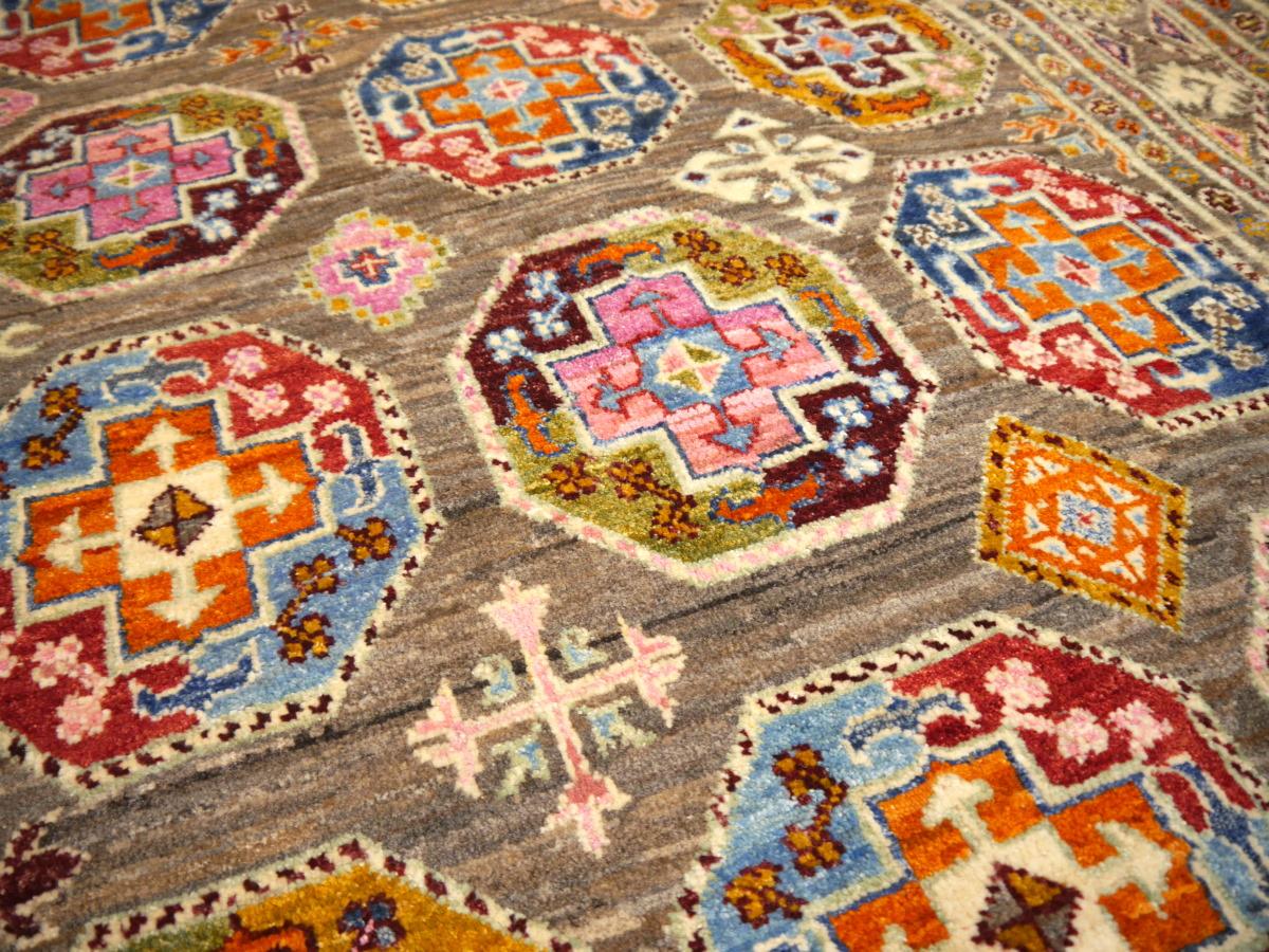 Ersari Afghan Rug with Natural Dyes Hand Knotted Ariana Rugs from Afghanistan For Sale 3