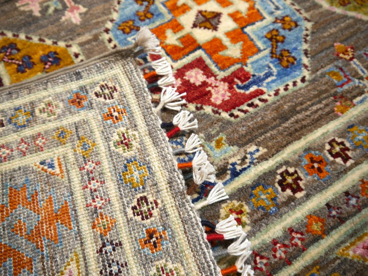 Ersari Afghan Rug with Natural Dyes Hand Knotted Ariana Rugs from Afghanistan For Sale 4