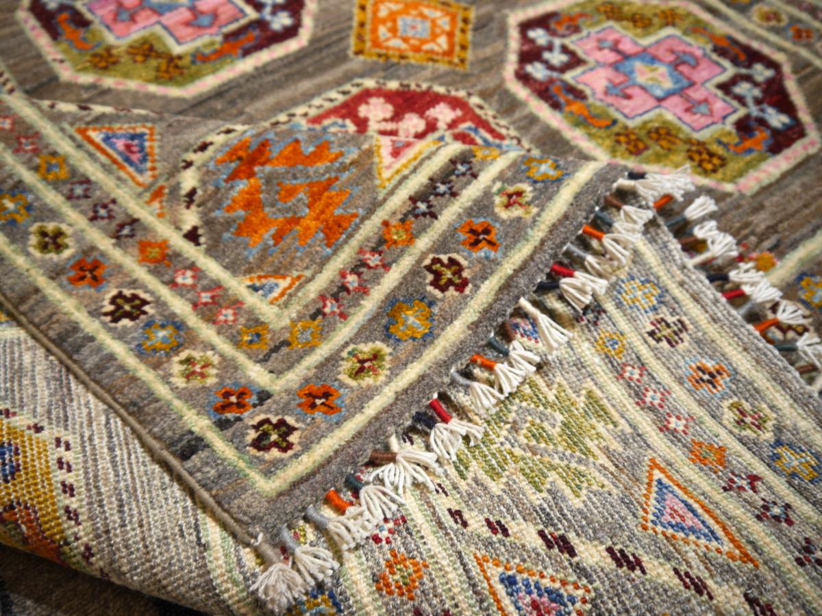 Ersari Afghan Rug with Natural Dyes Hand Knotted Ariana Rugs from Afghanistan For Sale 5