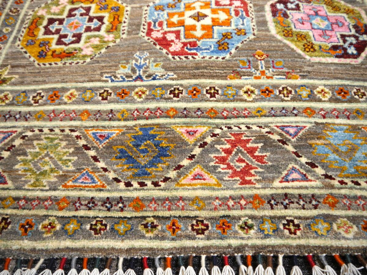 Hand-Knotted Ersari Afghan Rug with Natural Dyes Hand Knotted Ariana Rugs from Afghanistan For Sale