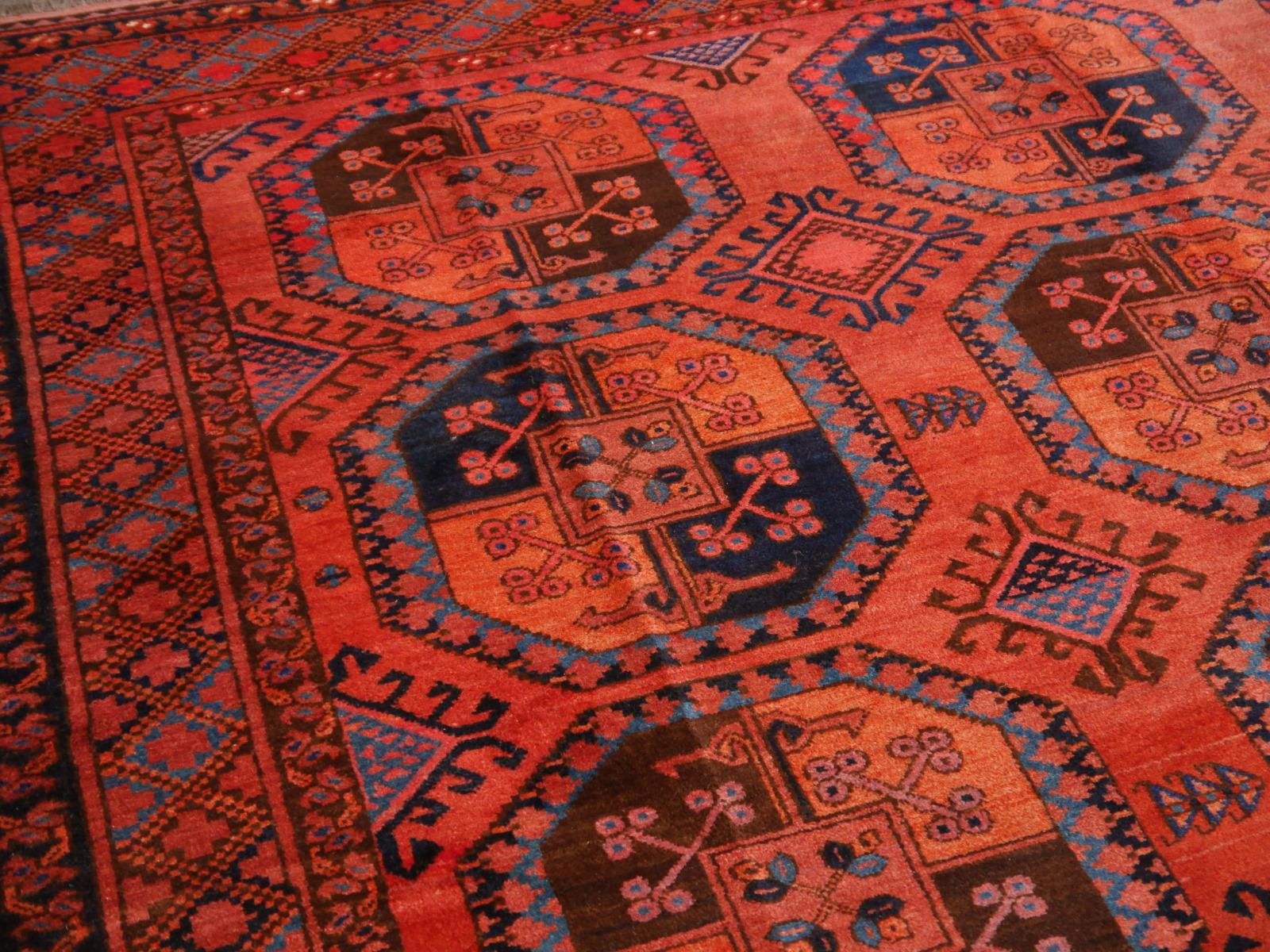Ersari Antique Turkmen Gentlemens Carpet Large Size 3