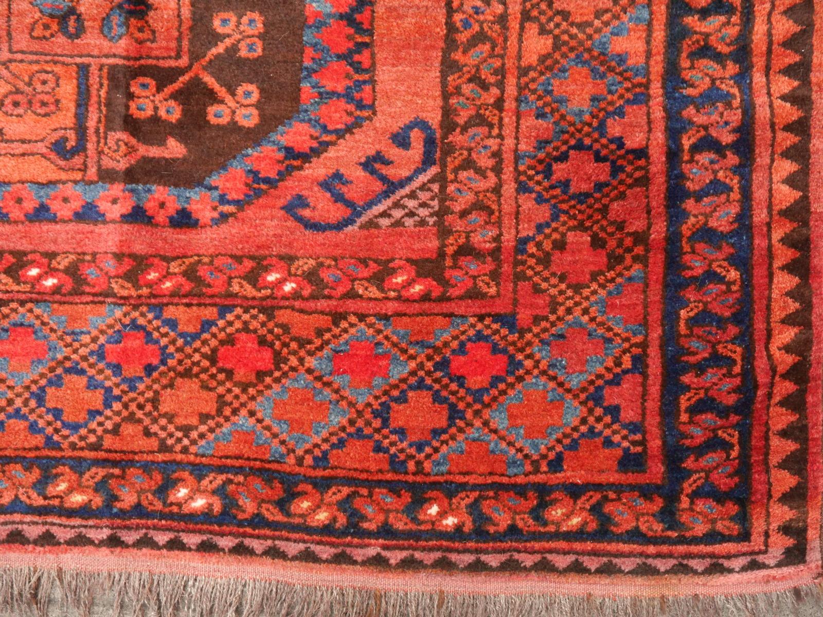Ersari Antique Turkmen Gentlemens Carpet Large Size 4
