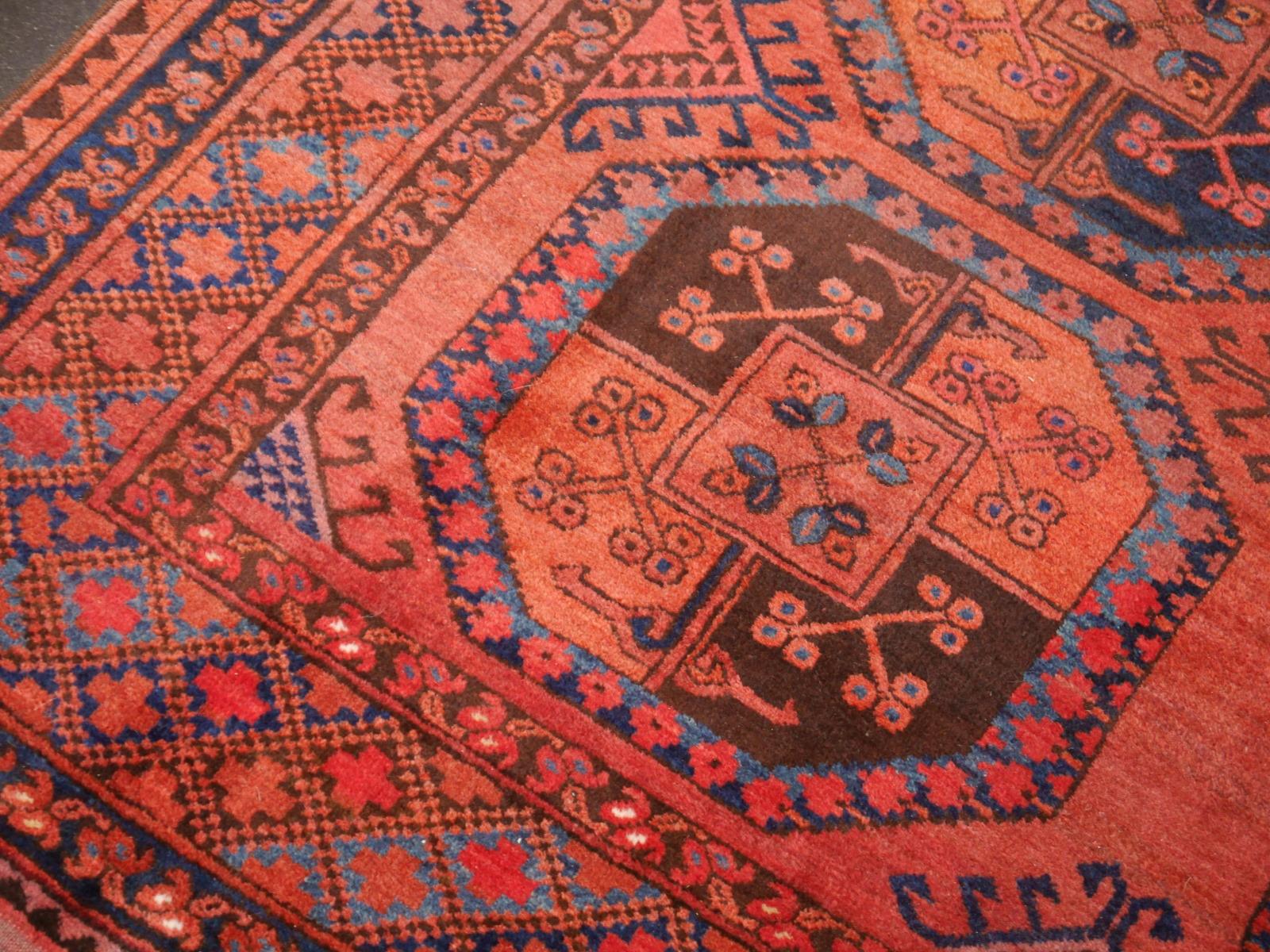 Ersari Antique Turkmen Gentlemens Carpet Large Size 5