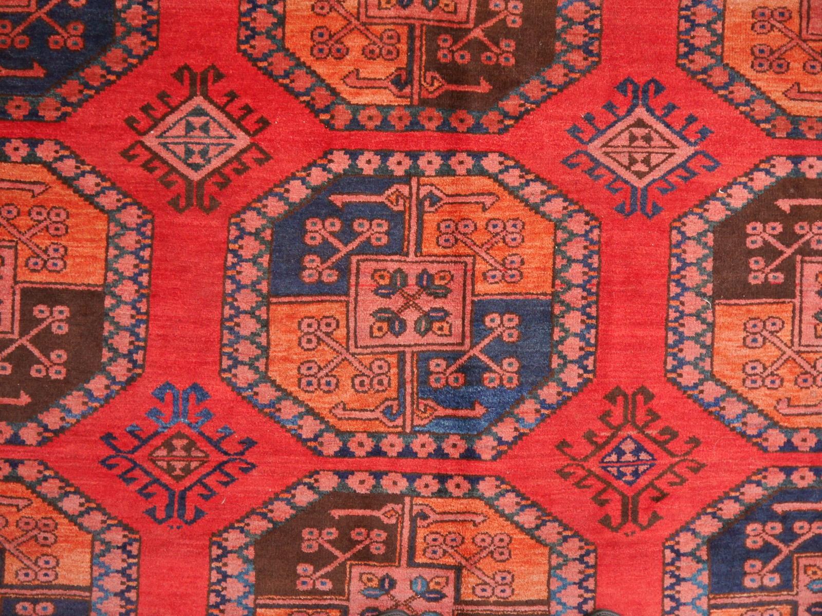 Wool Ersari Antique Turkmen Gentlemens Carpet Large Size