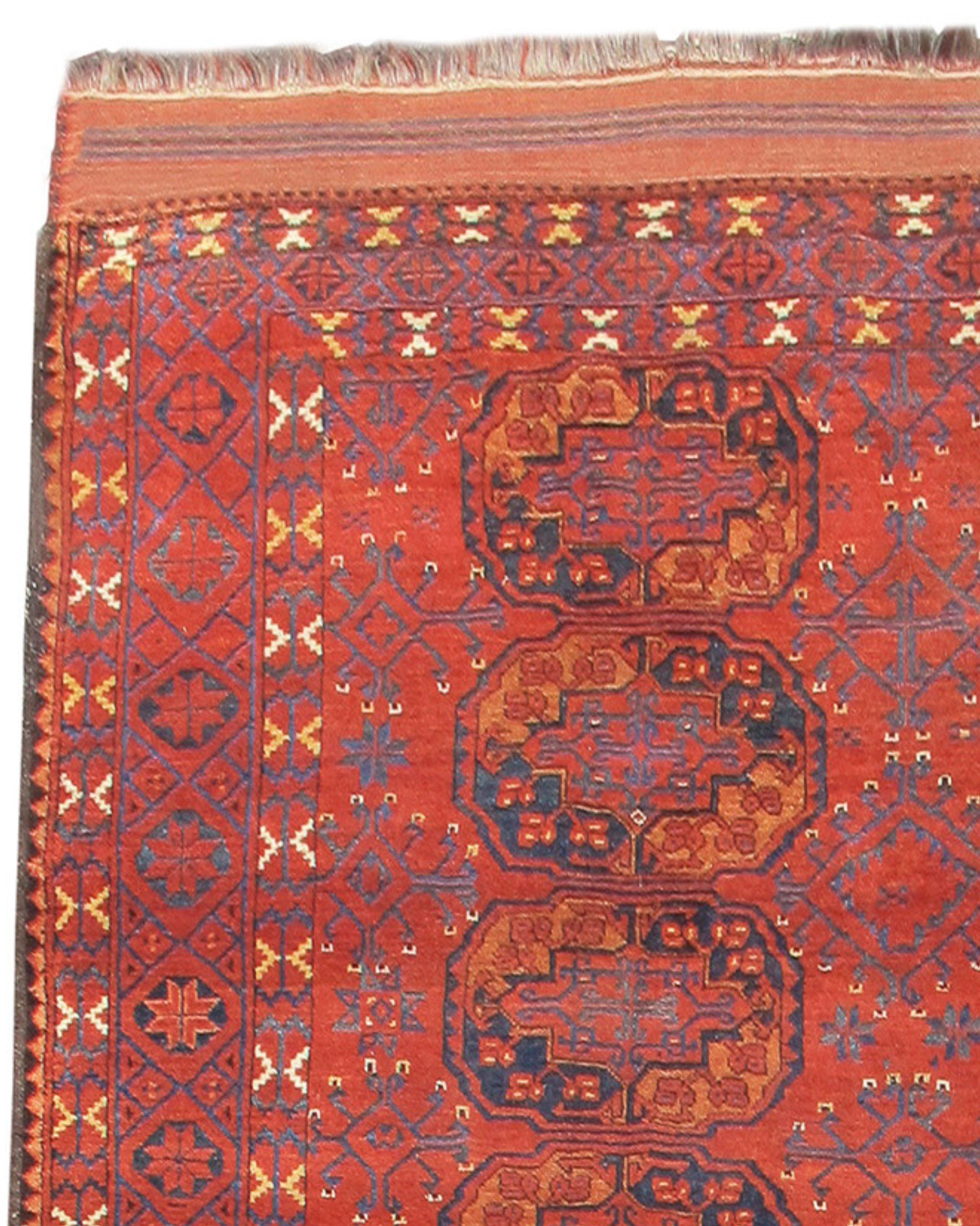 Asian Ersari Main Carpet, 19th century For Sale