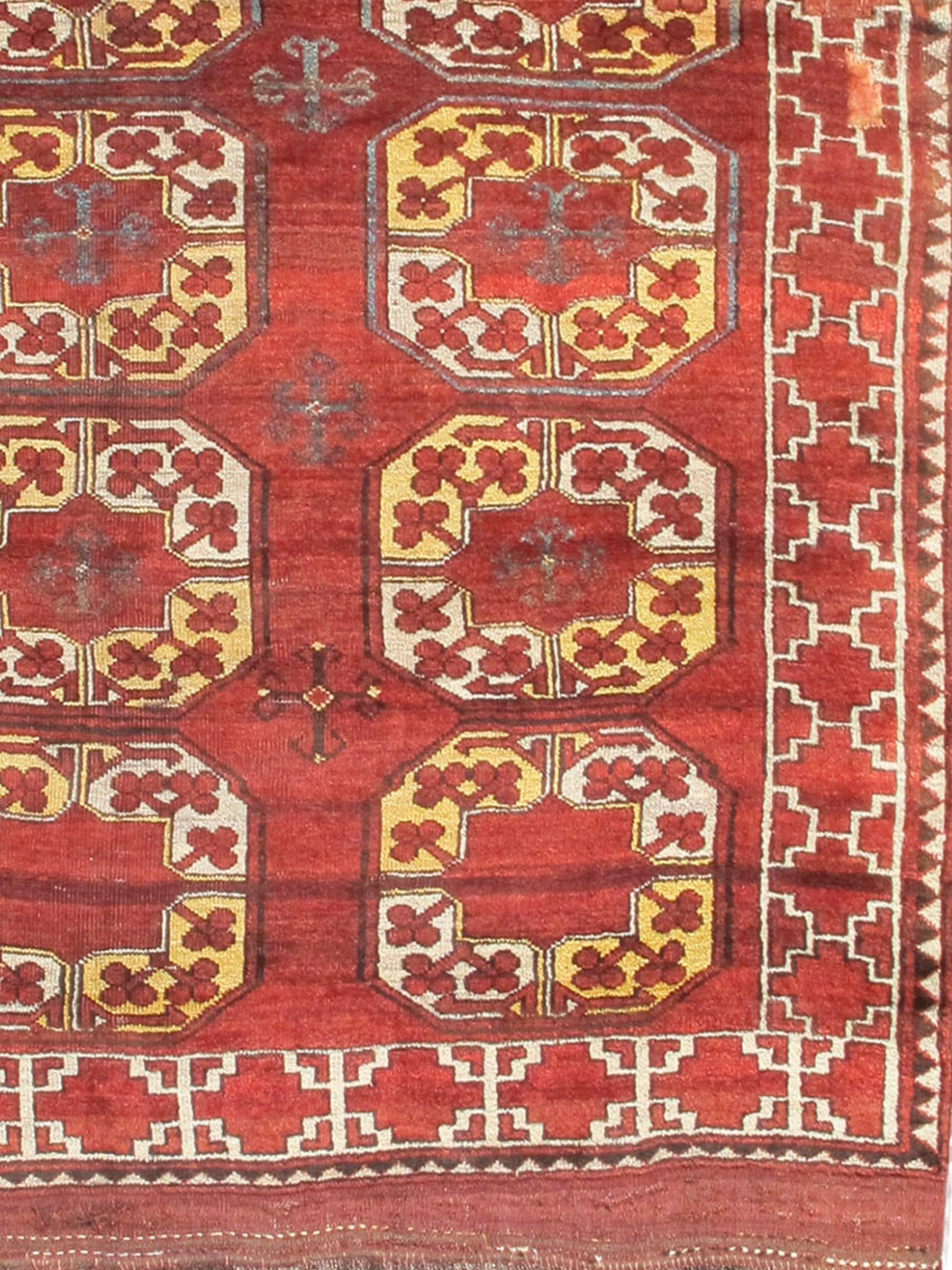 Afghano Tappeto Ersari Main, fine del XIX secolo in vendita