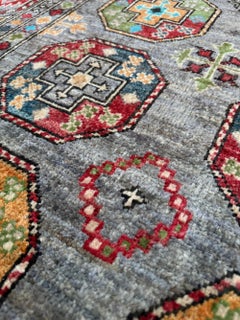 Ersari Neutral Tribal Rug • Handmade Transitional Scatter Rug (4'x6")