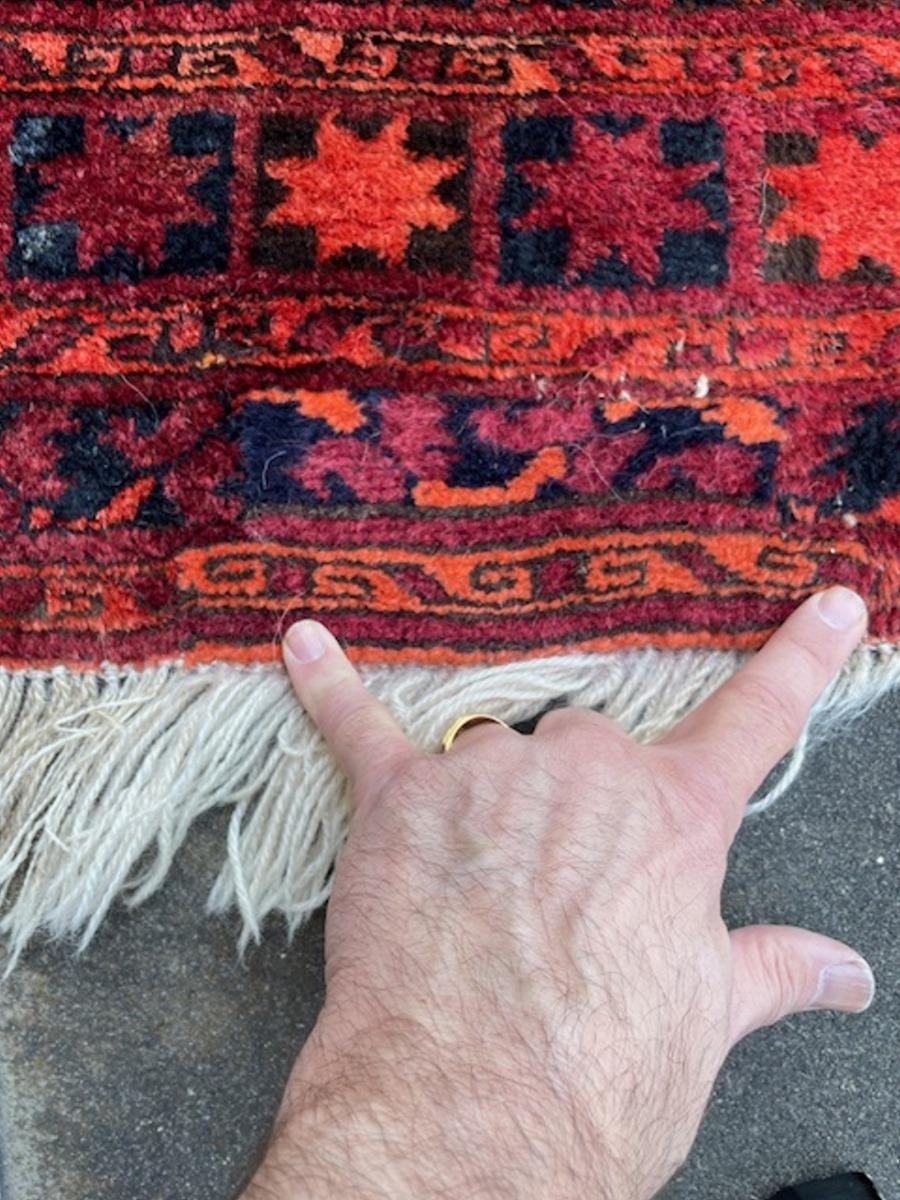 Knots Rugs 11.2 x 16.4 ft Palace size tribal Turkmen hand knotted antique carpet en vente 8