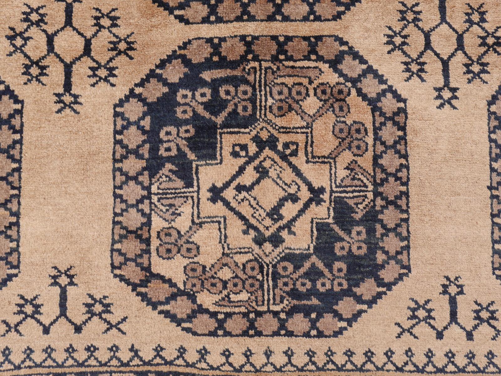 Ersari Rug Large Size Tribal Turkoman Hand Knotted Semi Antique Carpet For Sale 3