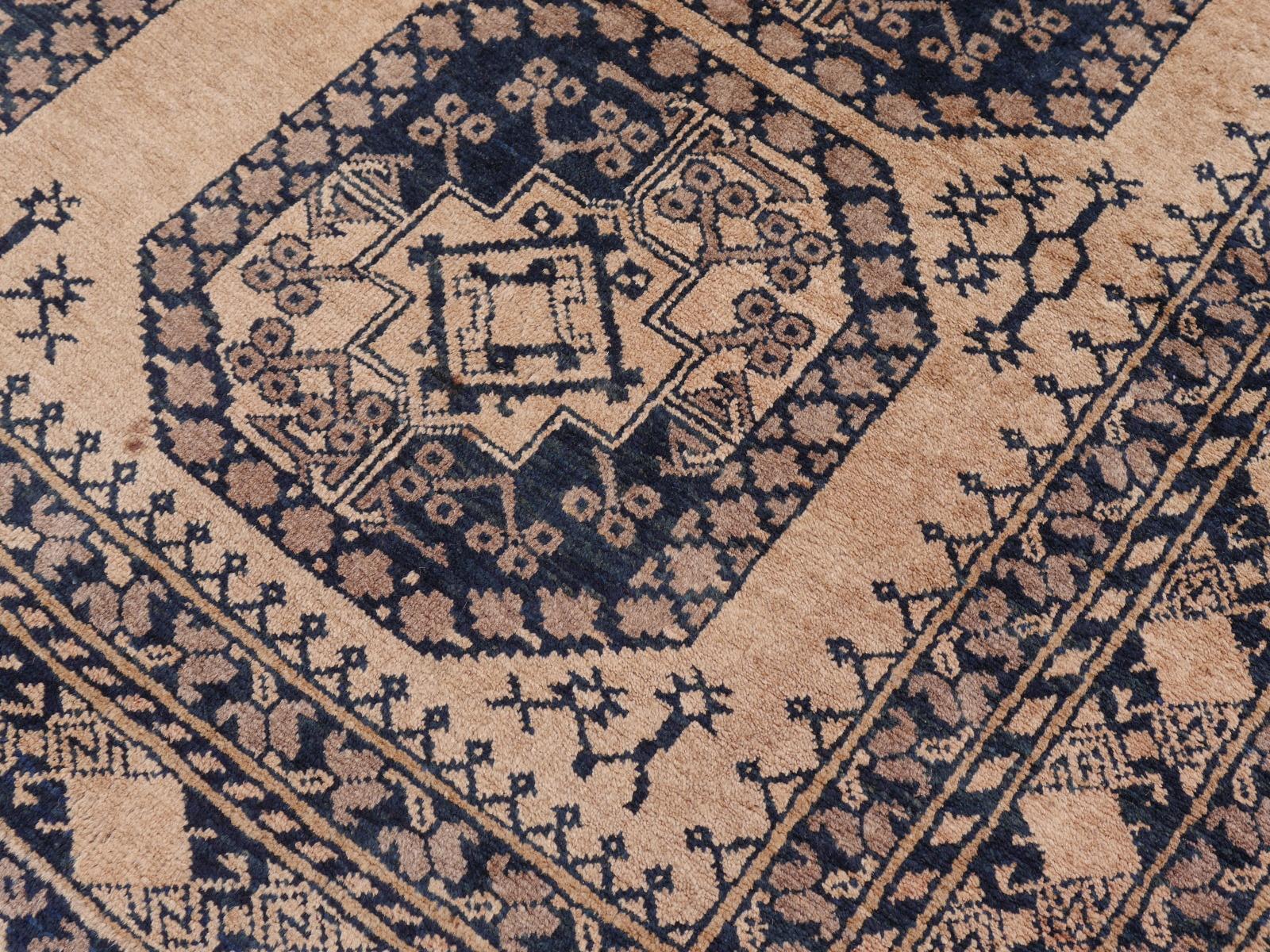 Ersari Rug Large Size Tribal Turkoman Hand Knotted Semi Antique Carpet For Sale 5