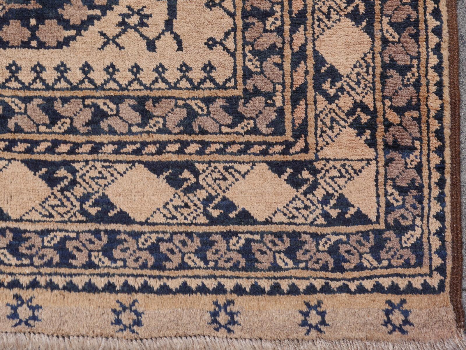 Ersari Rug Large Size Tribal Turkoman Hand Knotted Semi Antique Carpet For Sale 6