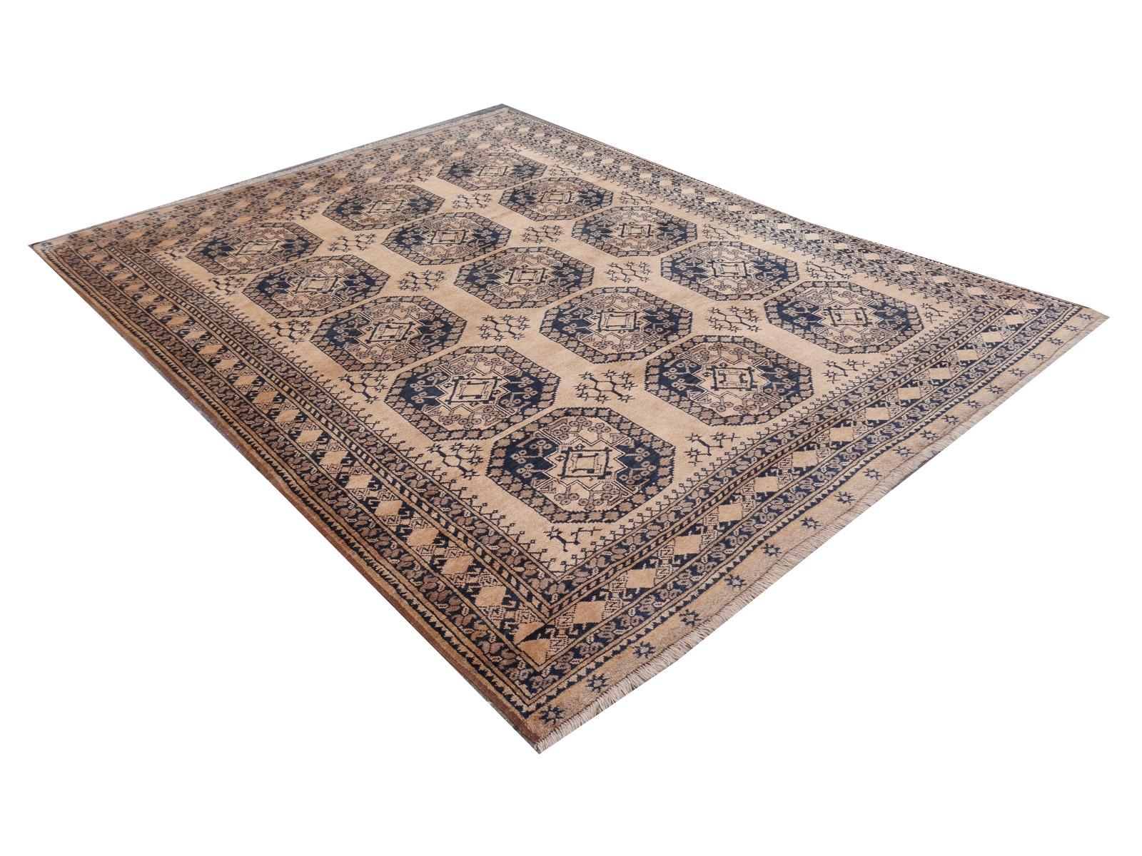 Large sized tribal rug Afghan Ersari Turkoman or Turkmen rug - 
