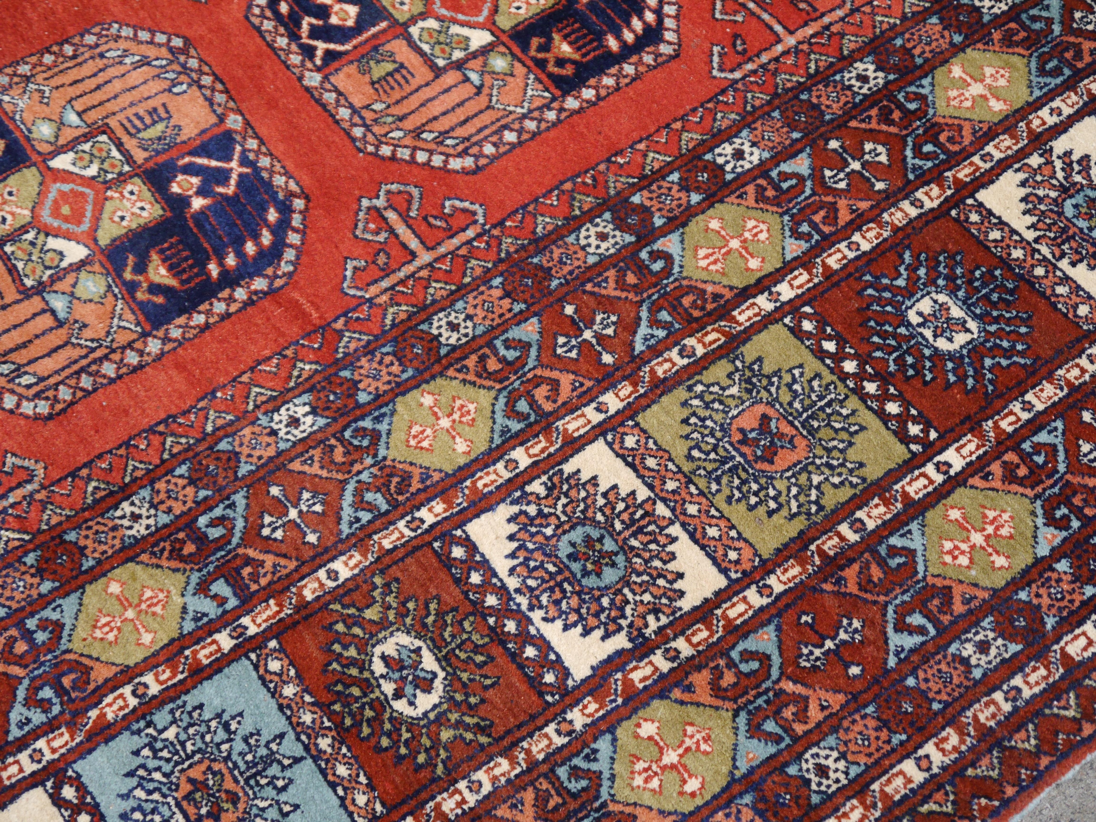 Ersari Rug Large Size Tribal Turkoman Hand Knotted Carpet For Sale 3