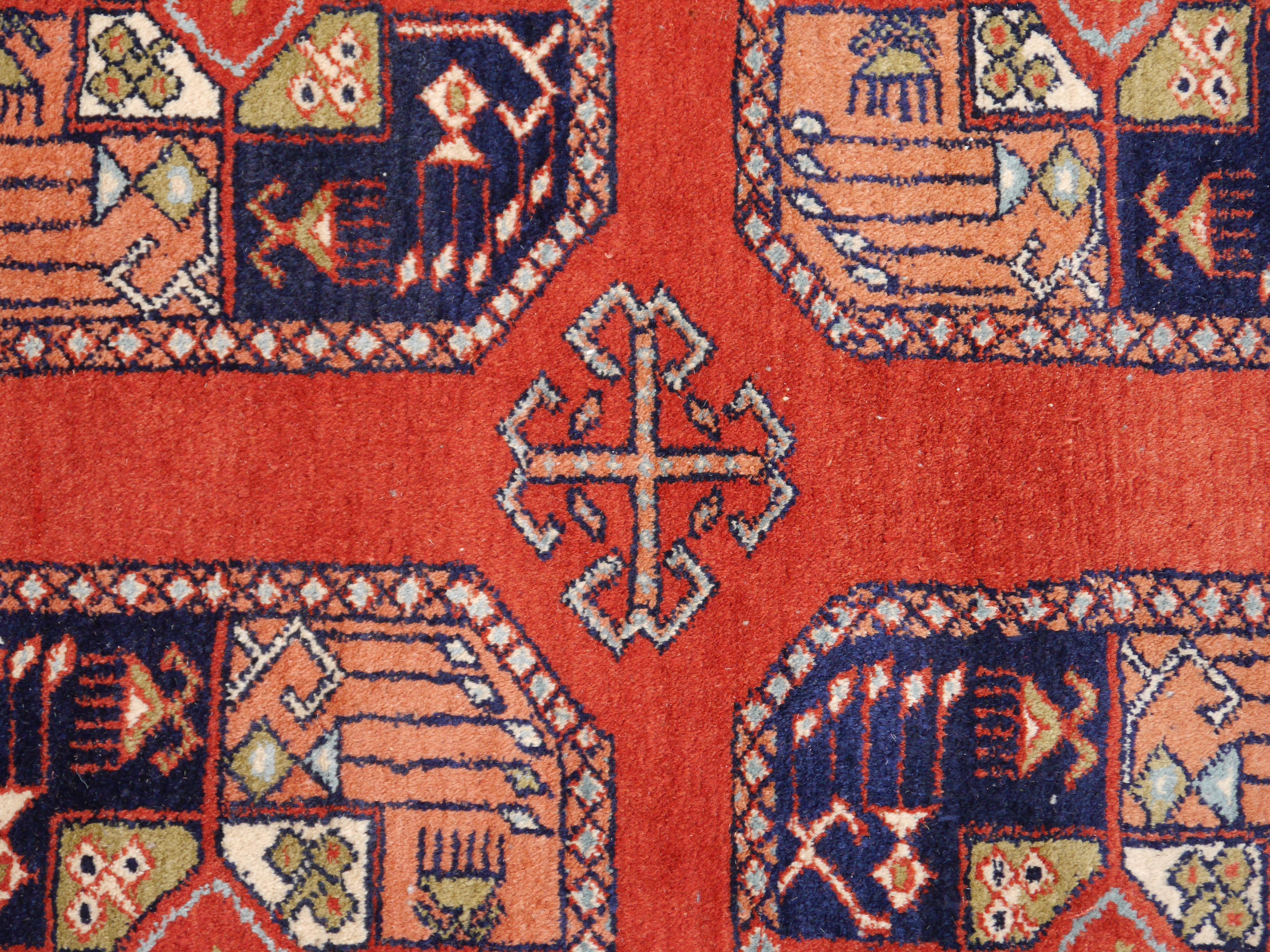 Ersari Rug Large Size Tribal Turkoman Hand Knotted Carpet For Sale 8