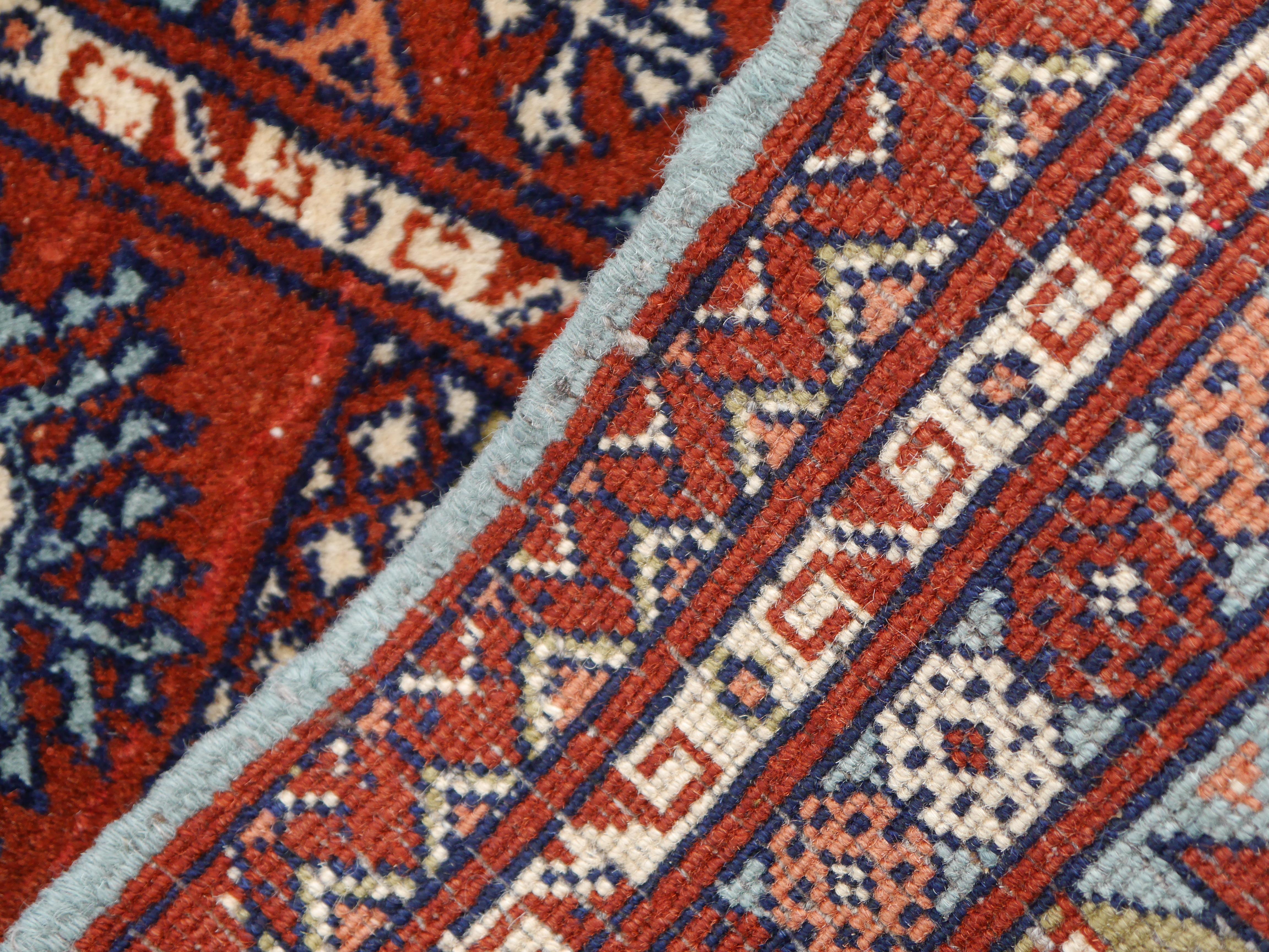 Tappeto Ersari Vintage Tribale Turkoman Annodato a Mano in vendita 9