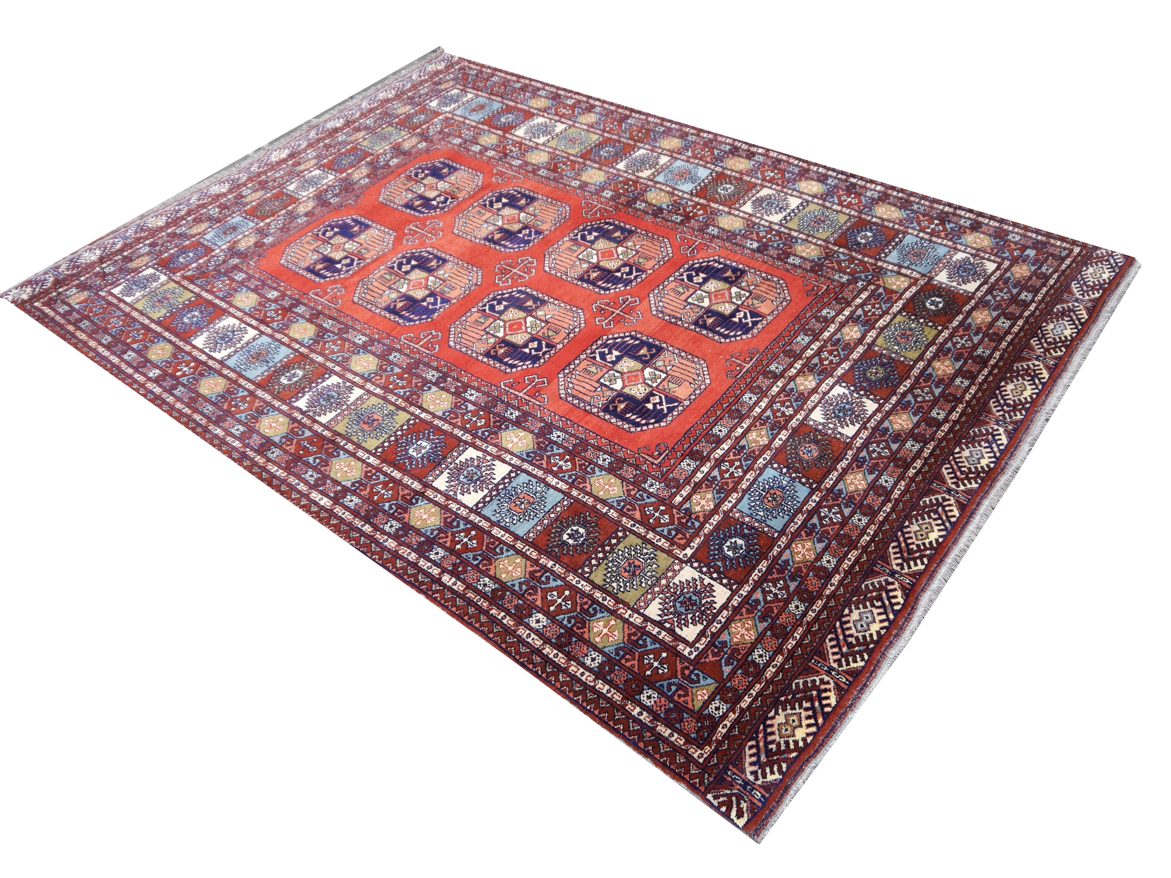 Ersari Rug Large Size Tribal Turkoman Hand Knotted Carpet For Sale 10
