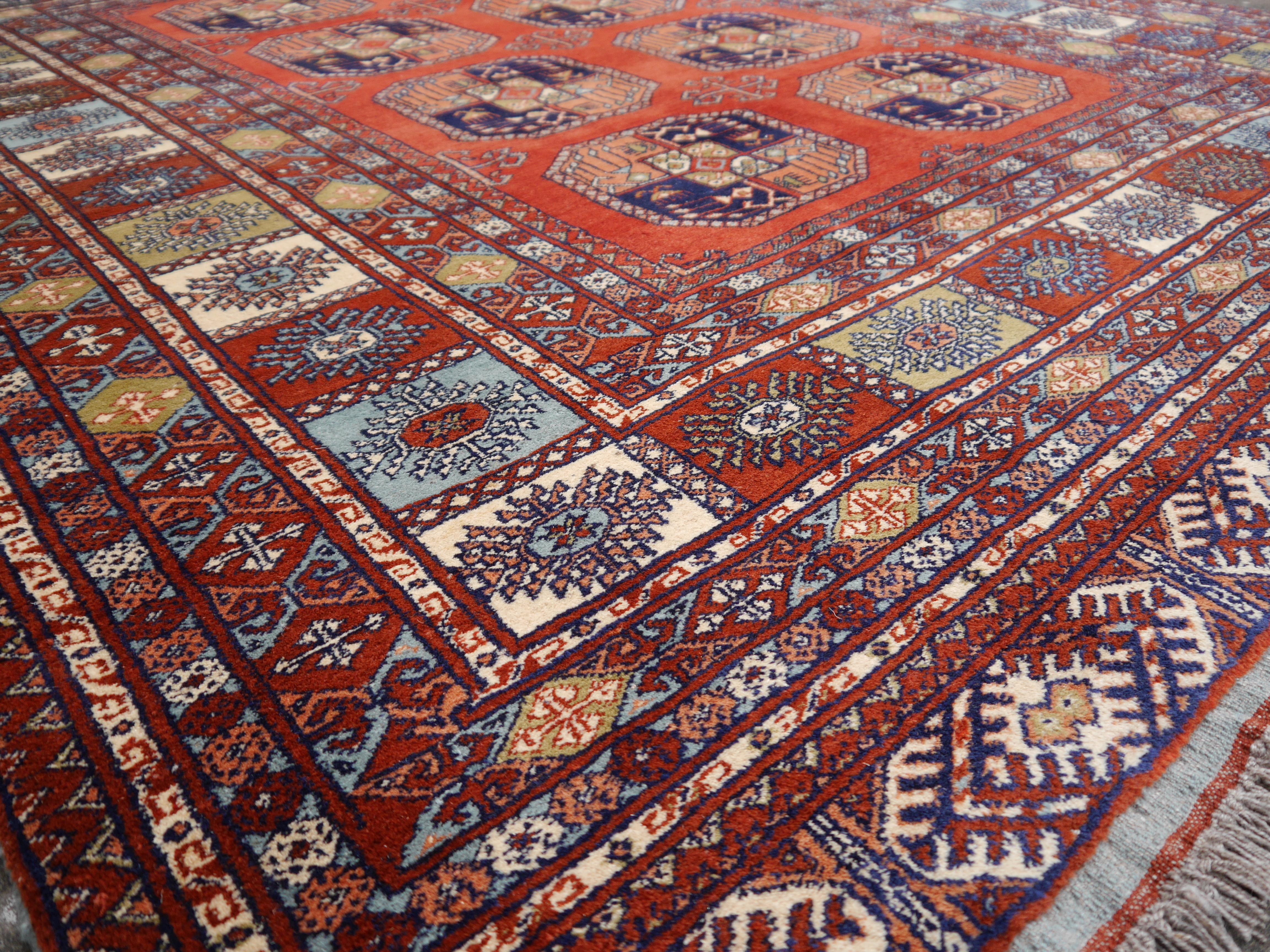 Afghan Ersari Rug Large Size Tribal Turkoman Hand Knotted Carpet For Sale