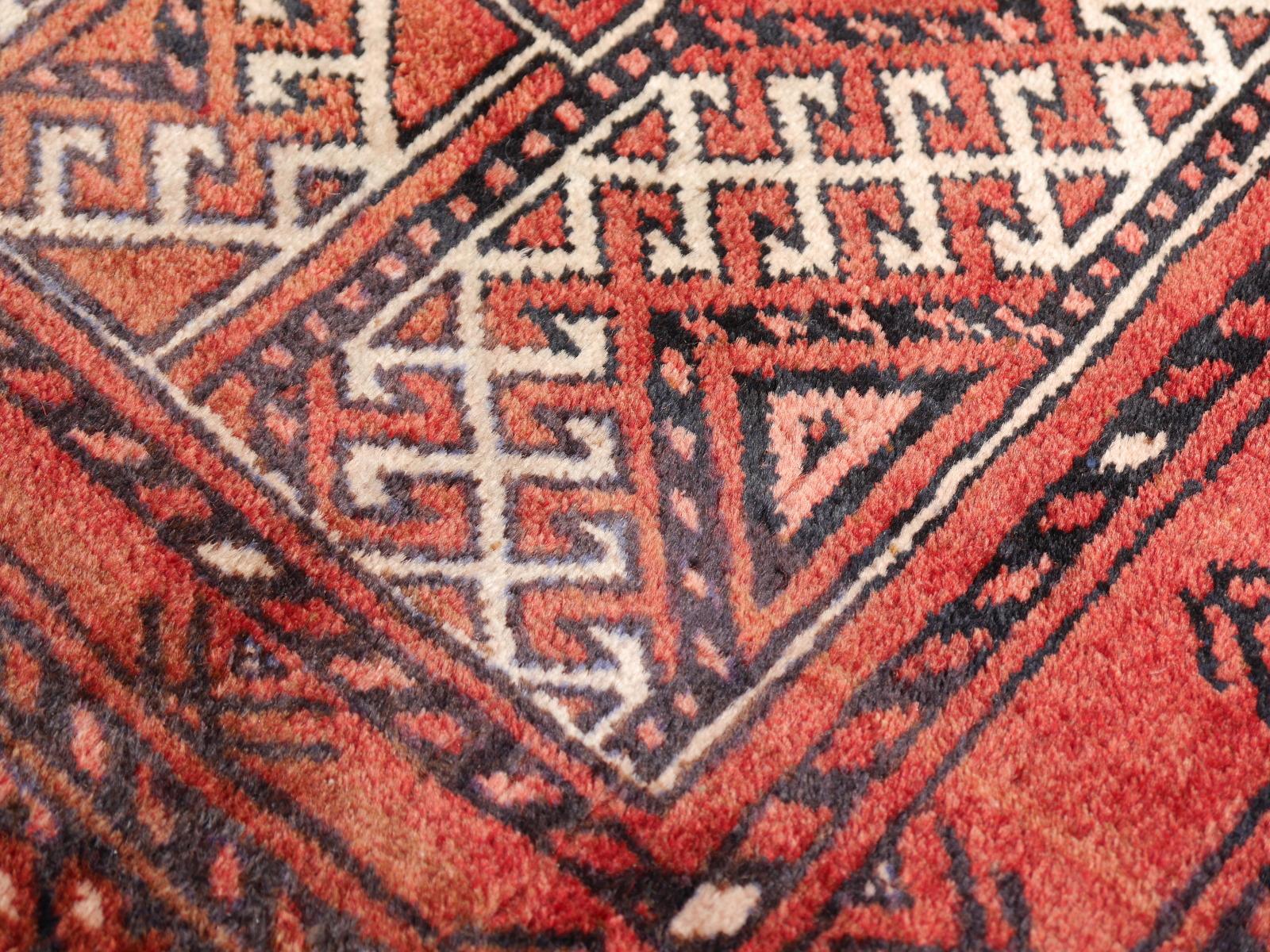 Ersari Rug Large Size Tribal Turkoman Hand Knotted Semi Antique Carpet 8