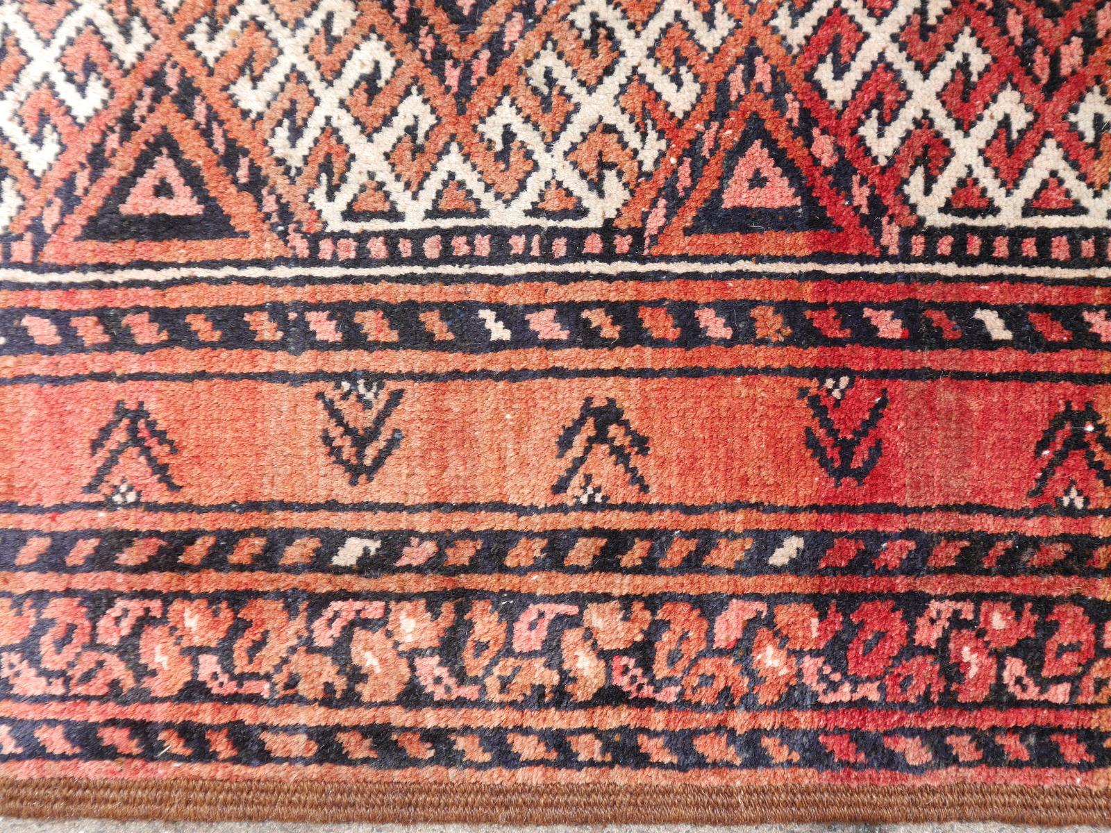 Ersari Rug Large Size Tribal Turkoman Hand Knotted Semi Antique Carpet 9