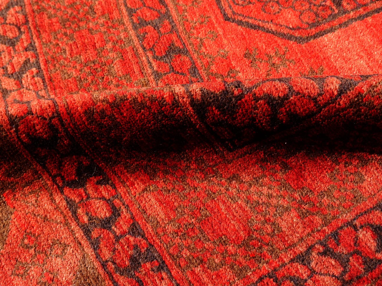 Ersari Rug Tribal Turkoman Hand Knotted Semi Antique Carpet 5