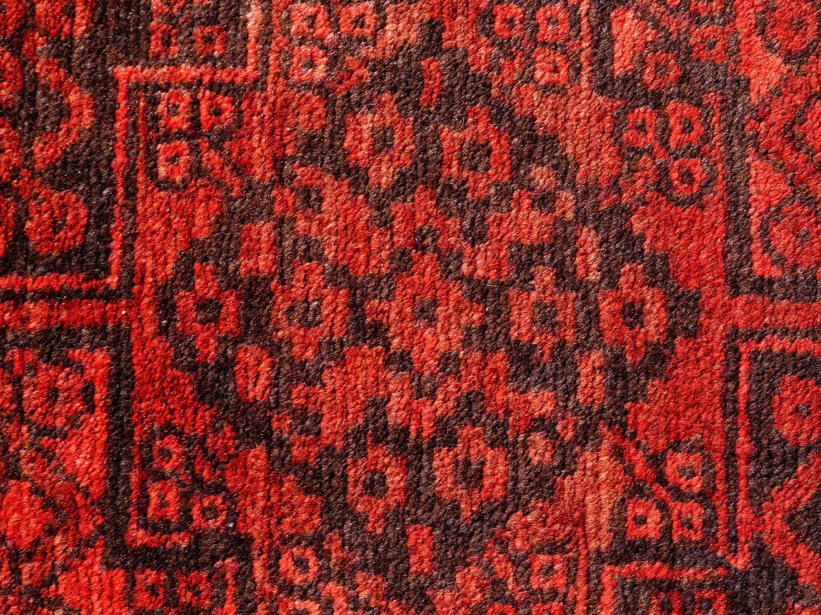 Ersari Rug Tribal Turkoman Hand Knotted Semi Antique Carpet 2