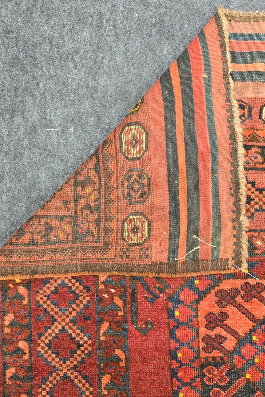 Alfombra turcomana Ersari de Afganistán Circa 1900 Tribal en venta