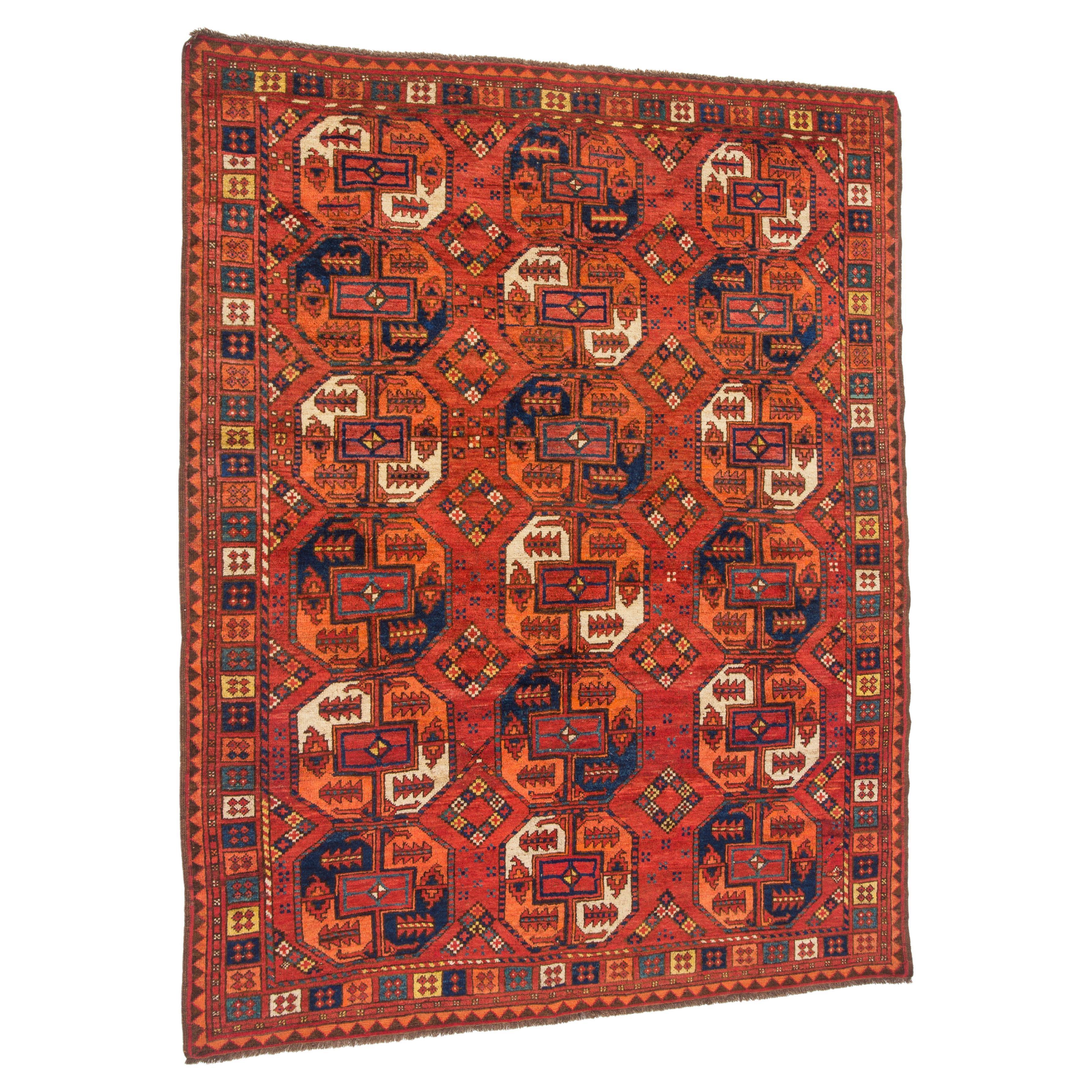 Ersari Turkomen Very Rare small main carpet circa 1860 short term reduction  For Sale