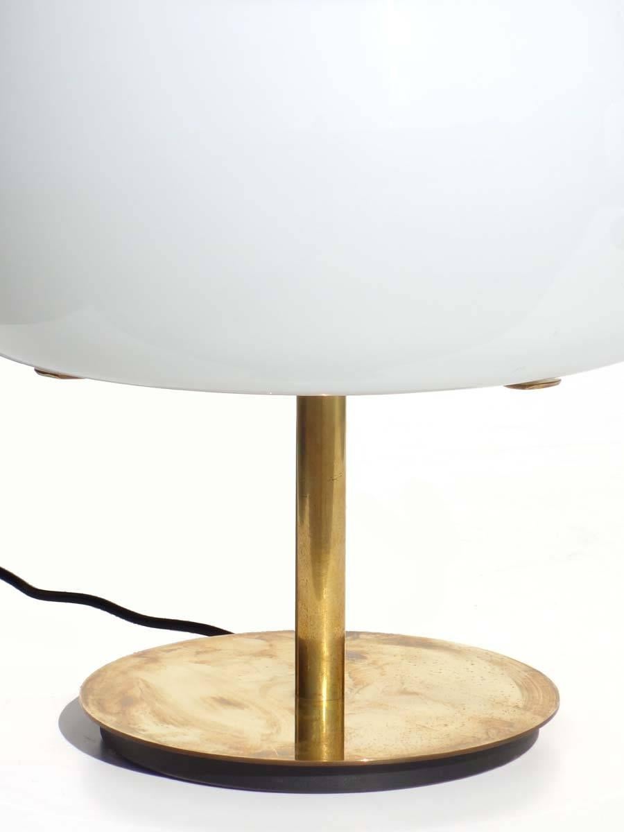 Mid-Century Modern Erse by Vico Magistretti Artemide 1960s Italian Design Brass Pair of Table Lamps