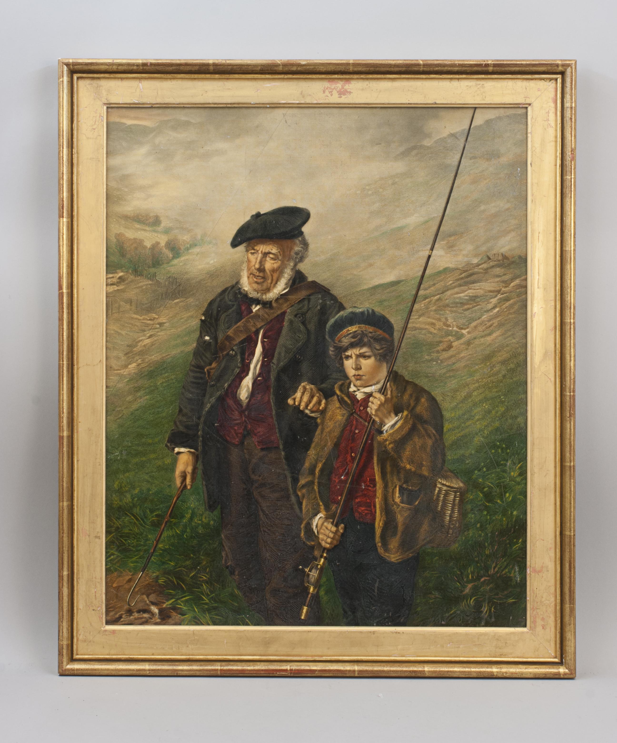 Fishing Chromolithograph, 