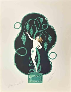 Emerald - Lithograph by Erté - 1969