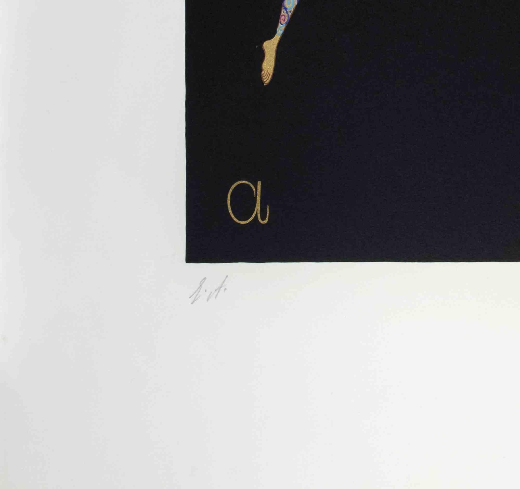 Letter A - from the suite Letters of the Alphabet is a modern artwork realized by Erté (Romain de Tirtoff.

Lithograph and Screen Print.

The artwork is from the suite 