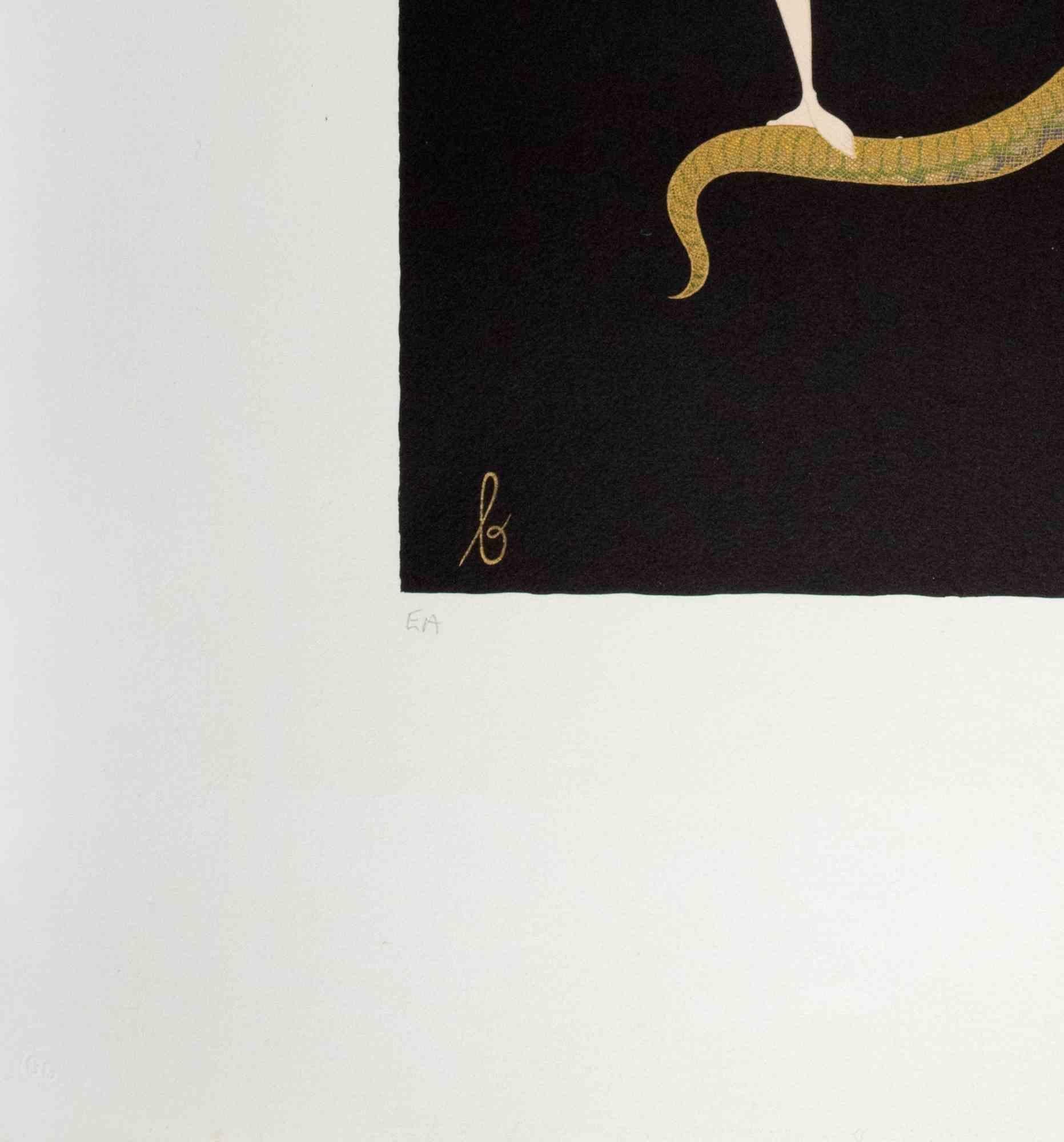 Letter B - Lithograph by Erté - 1970s 1