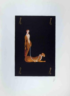 Letter L - by Erté - 1976