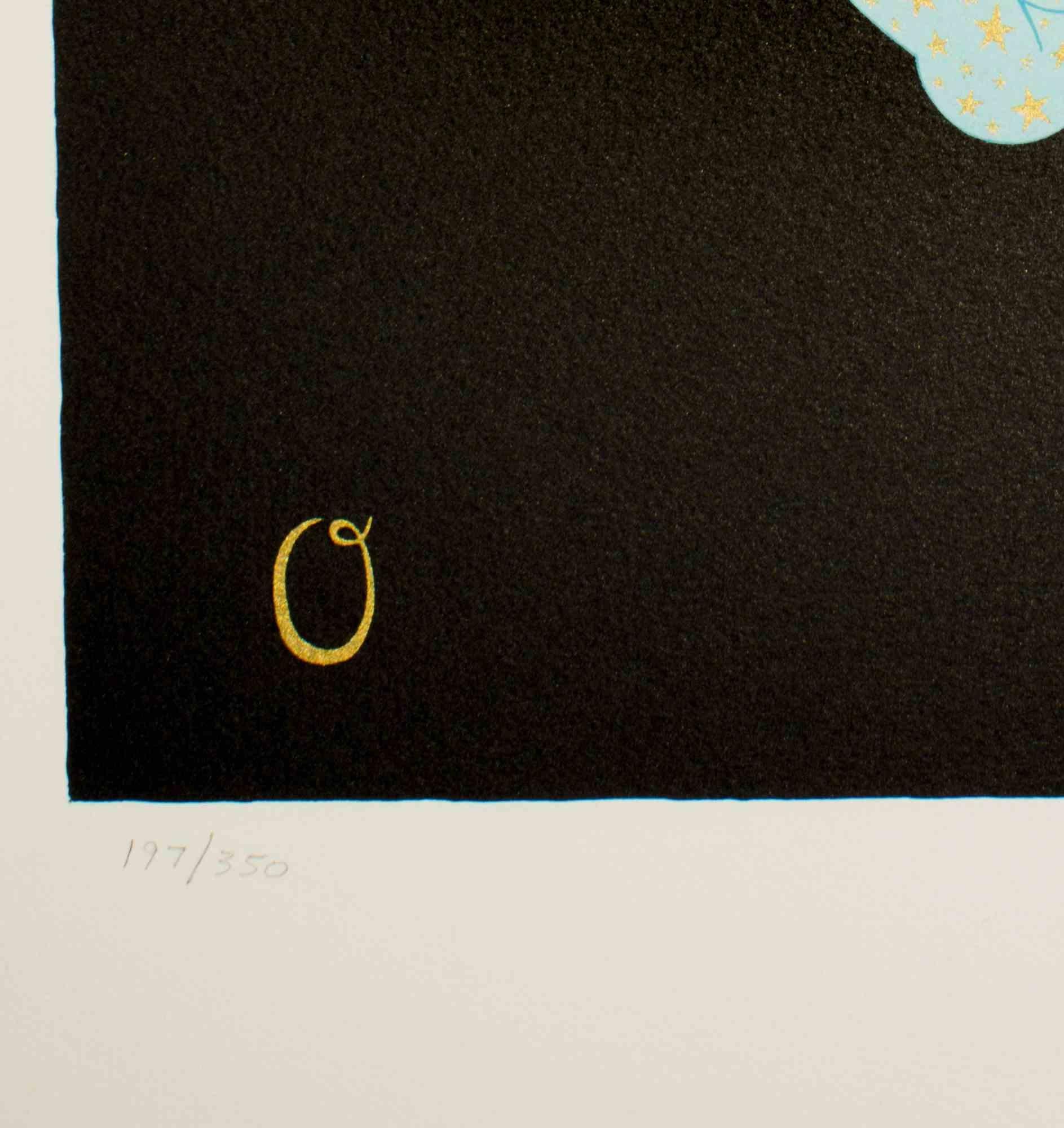 Letter O - Lithograph and Screen Print by Erté - 1976 For Sale 1