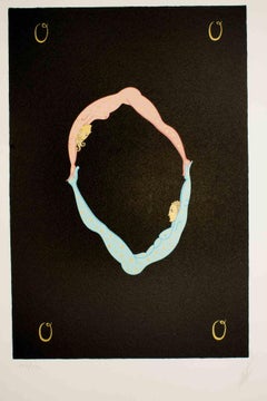 Letter O - Lithograph and Screen Print by Erté - 1976