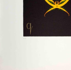 Letter Q Lithograph by Erté, Contemporary, Signed Artist Proof, 1976
