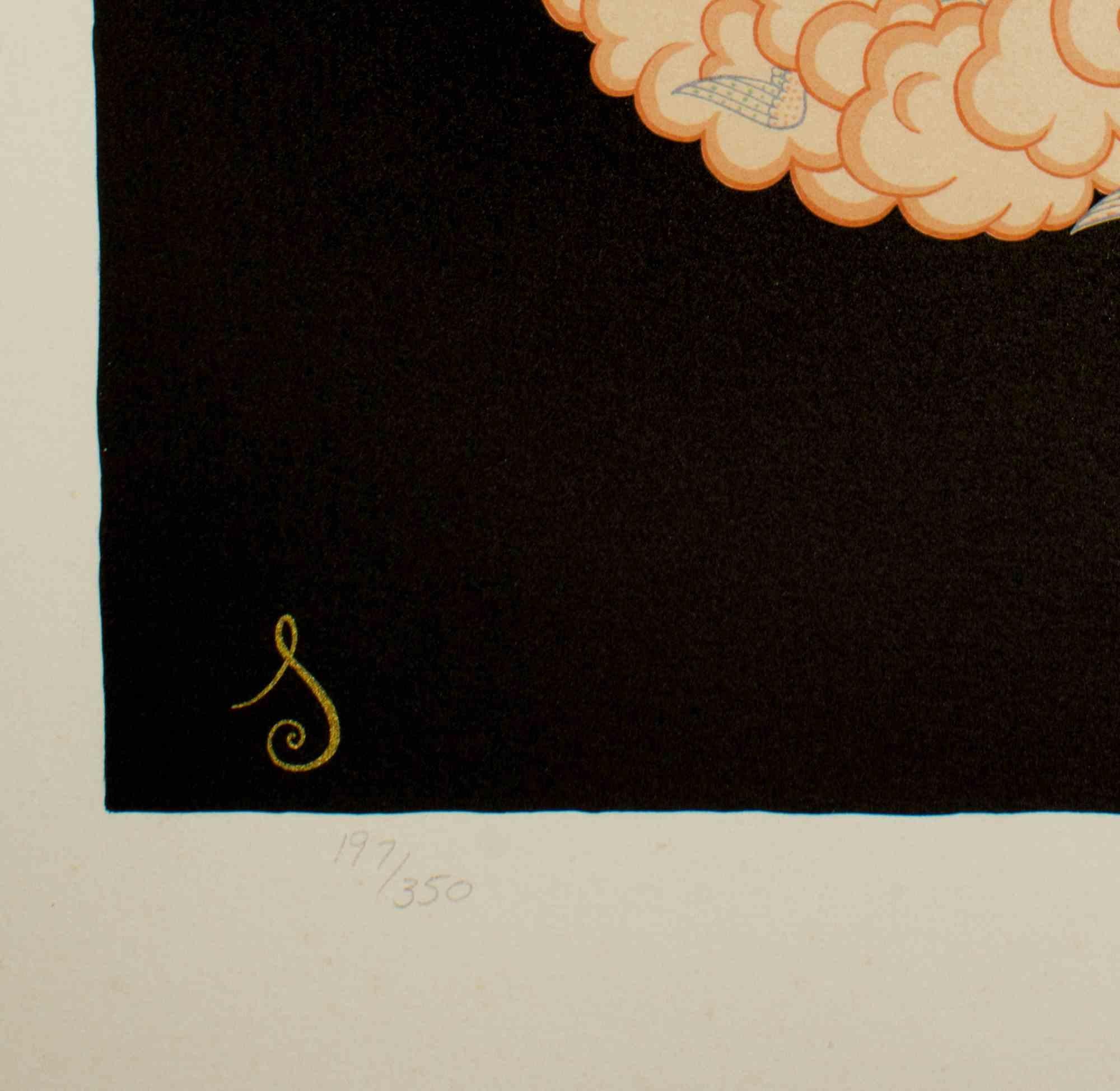 Lettera S - Litografia e serigrafia di Erté - 1976 in vendita 2