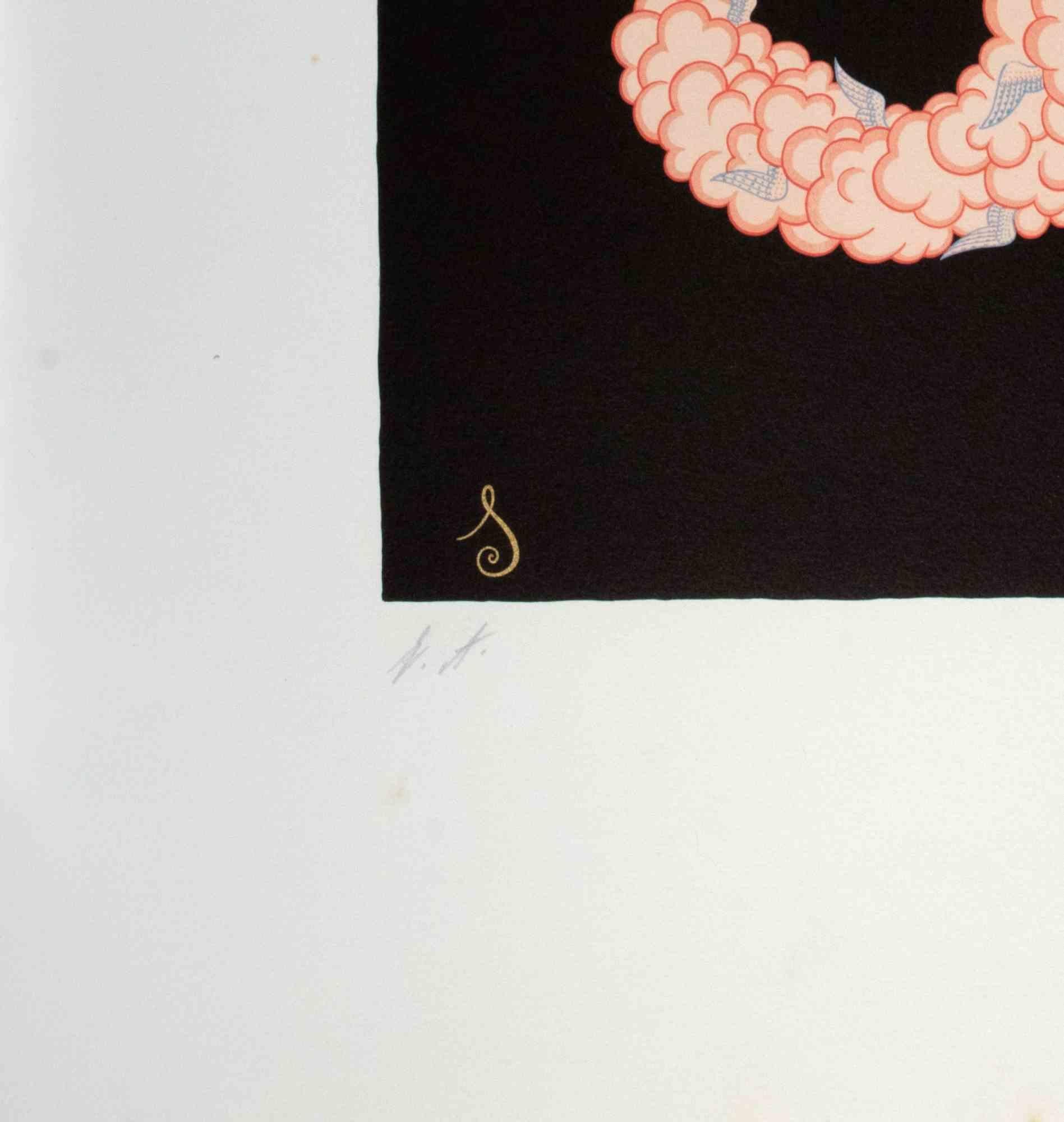 Letter S - Lithograph by Erté - 1970s For Sale 2