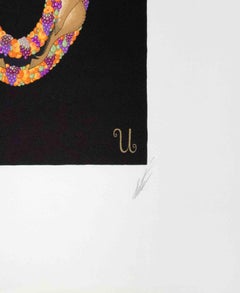 Letter U - Lithograph by Erté - 1970s