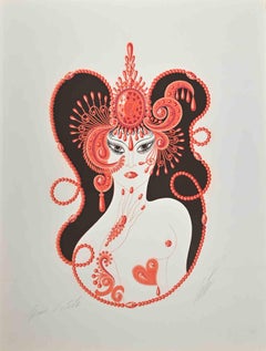 Ruby - Lithograph by Erté - 1969