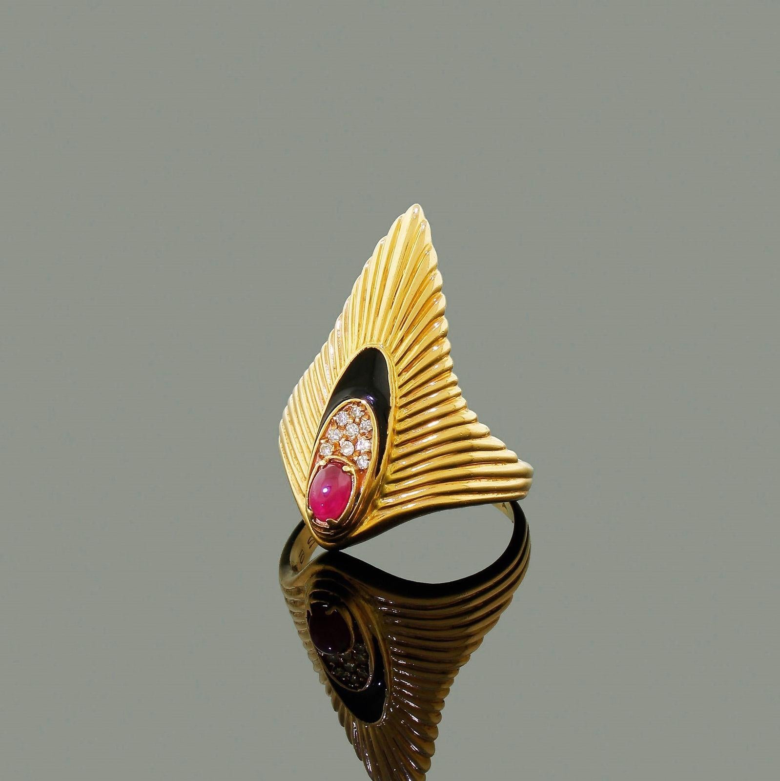 erte peacock ring
