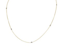 Erté 2002 0.56 CTW Diamond 14K Two-Tone Gold Alphabet J Lady Brooch Necklace