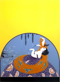 The After the Rain Lithographie signée Art Deco Contemporary 268/300 encadrée 1979