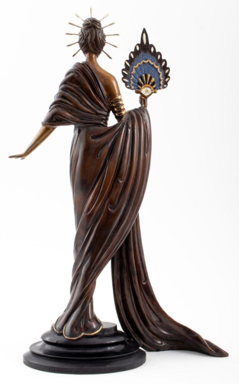 Patinierte Bronzeskulptur „Aphrodite“ von Erte, 1986 im Angebot 2