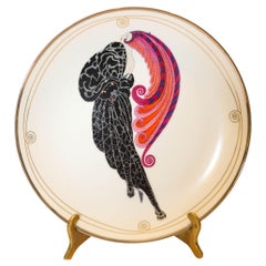 Erté "Beauty and the Beast" Piatto da collezione in porcellana Sevenarts