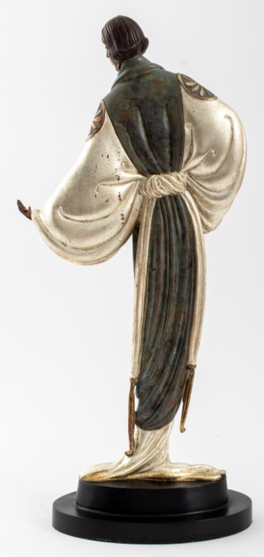 Erte (Romain de Tirtoff, russe/français, 1892-1990) Sculpture en bronze patiné 
