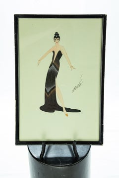 Robe noire Erté