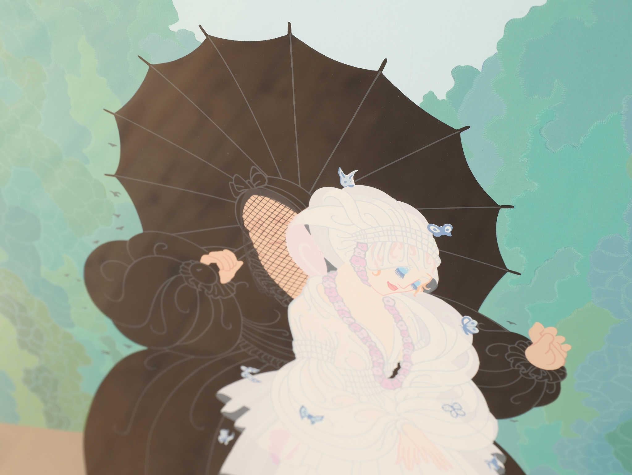 Late 20th Century Erte Debutante Serigraph 1980's For Sale