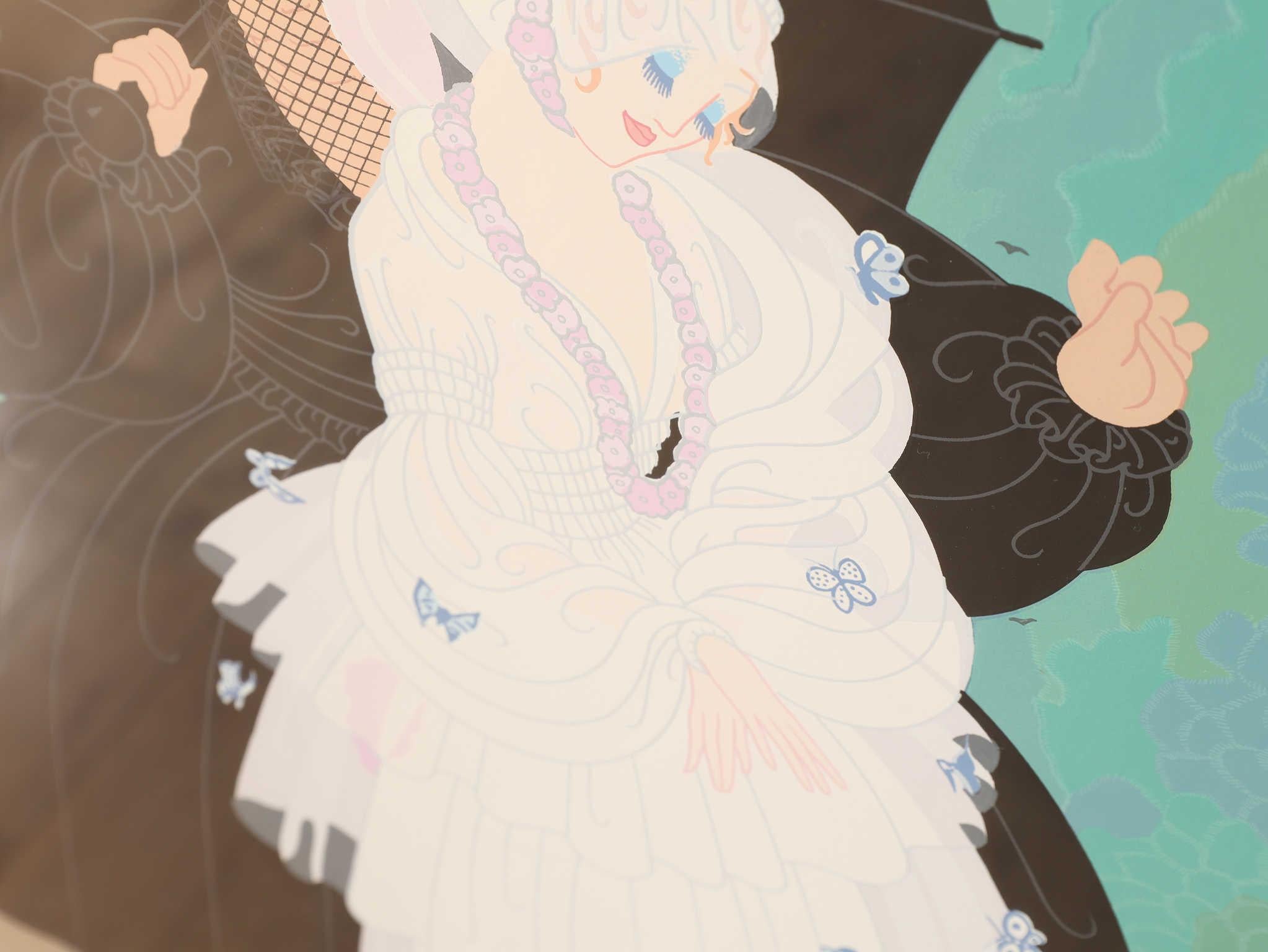 Paper Erte Debutante Serigraph 1980's For Sale