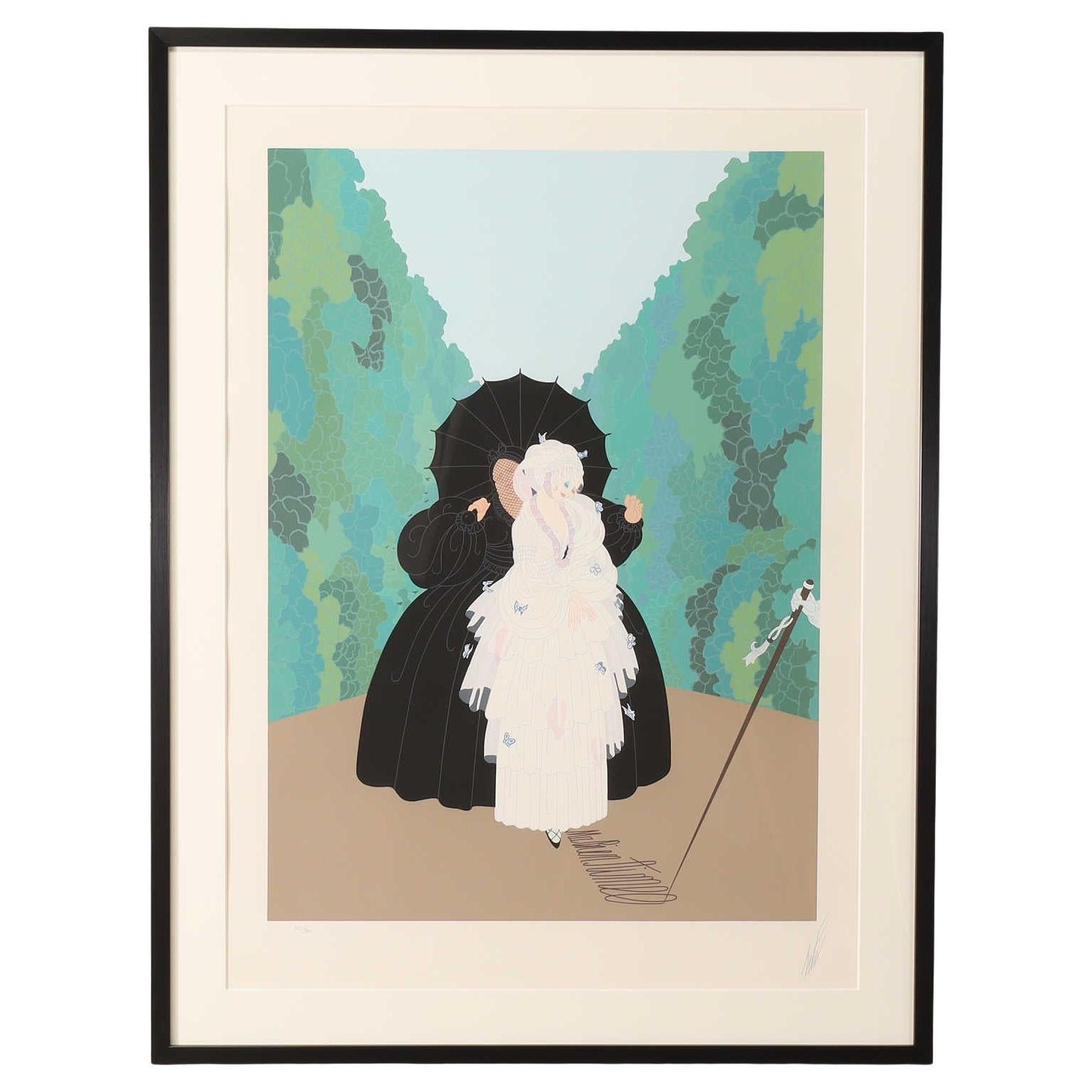 Erte Debutante Serigraph 1980's